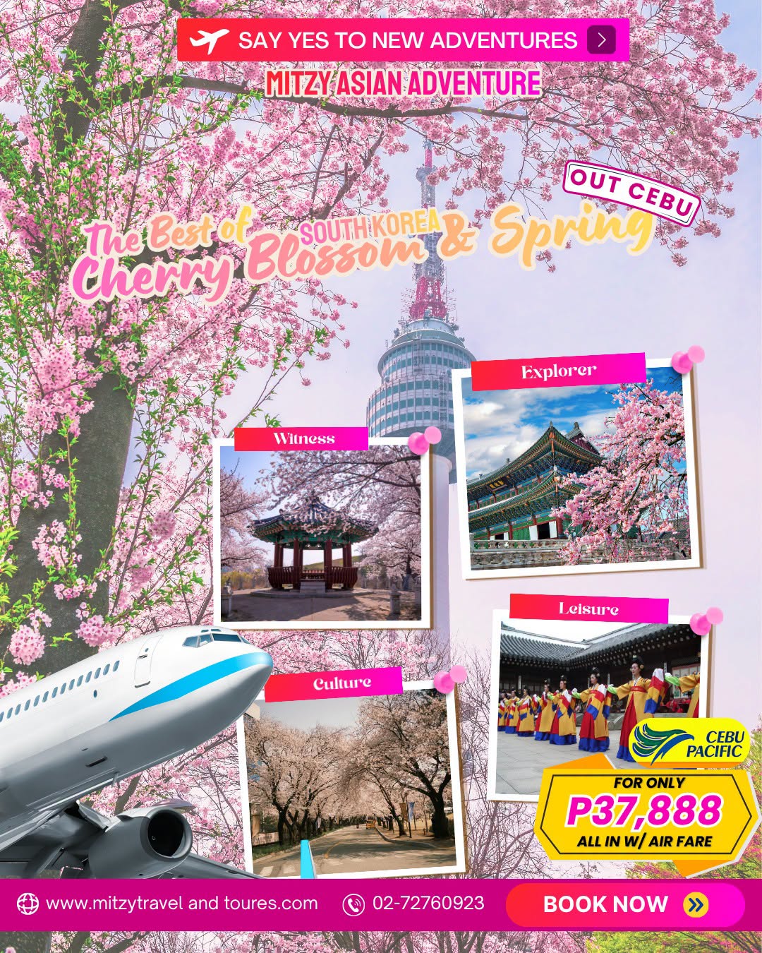Best of South Korea Cherry Blossom & Spring (OUT CEBU)